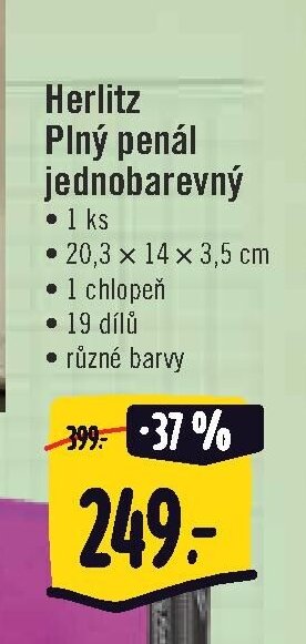 Herlitz Plný penál jednobarevný