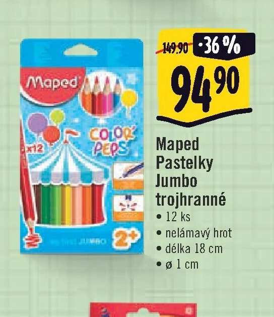 Maped Pastelky Jumbo trojhranné