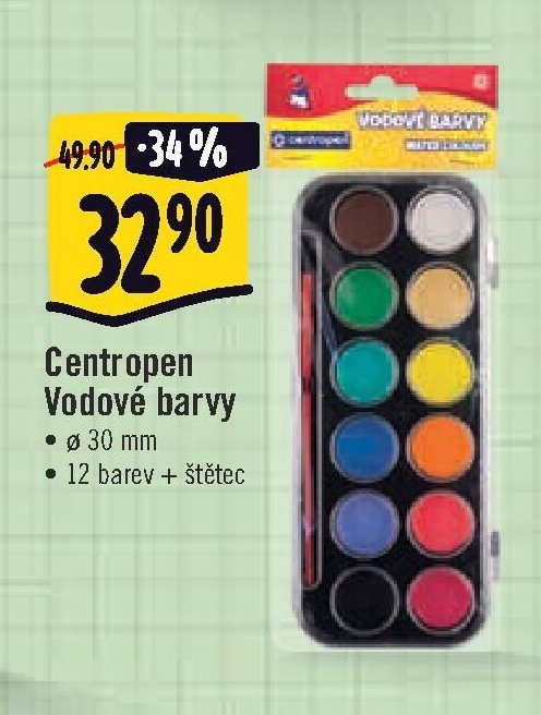 Centropen Vodové barvy