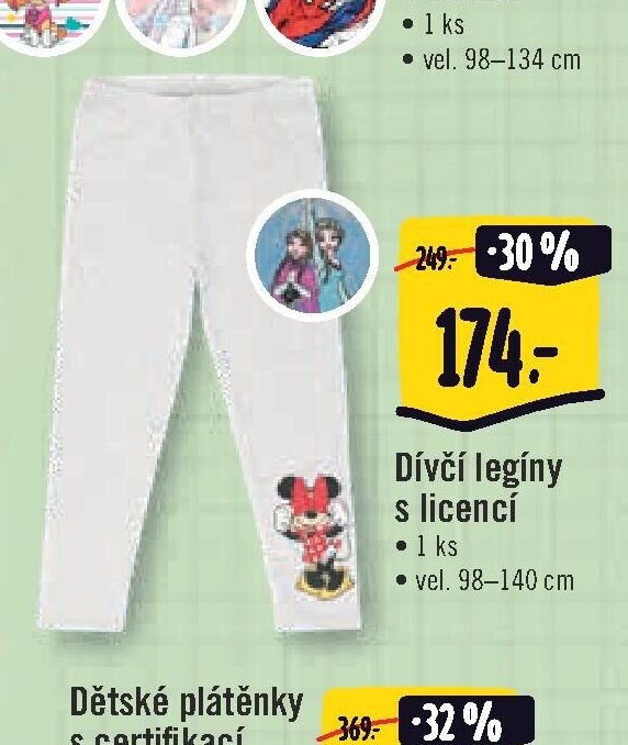 Dívčí legíny s certifikací