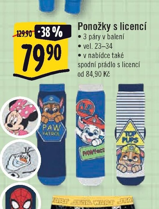 Ponožky s licencí