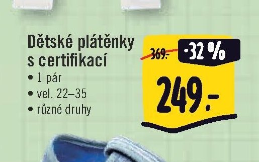 Dětské plátěnky s certifikací