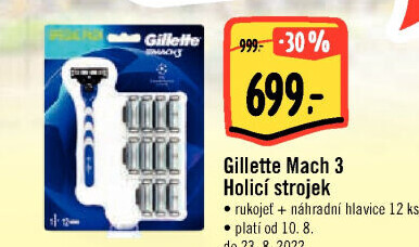Holicí strojek pánský Gillette Mach 3