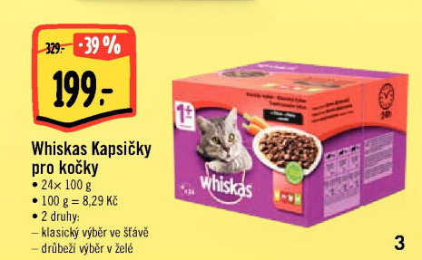Kapsičky pro kočky Whiskas