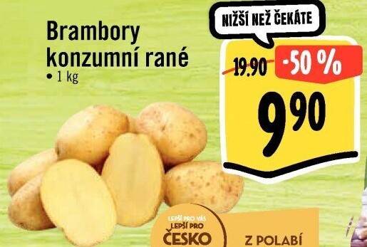 Brambory konzumní rané