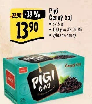 Černý Pigi čaj Jemča