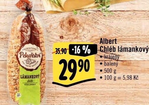 Chléb lámankový Albert