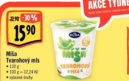 Dezert Tvarohový mls Míša Olma