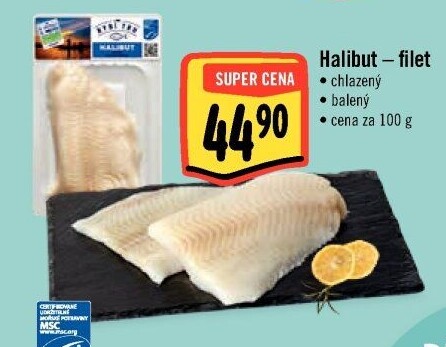 Halibut filety Albert