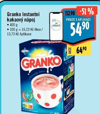 Instantní kakao Granko