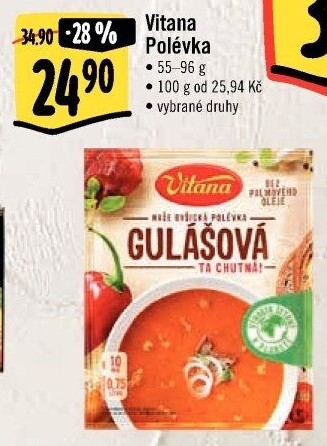 Instantní polévky Vitana