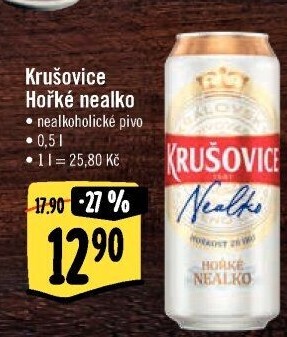 Pivo nealkoholické Královsky hořké Krušovice