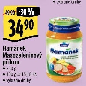 Příkrm masozeleninový Hamánek