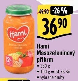 Příkrm masozeleninový Hami