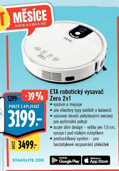 Robotický vysavač Zero 2v1 ETA