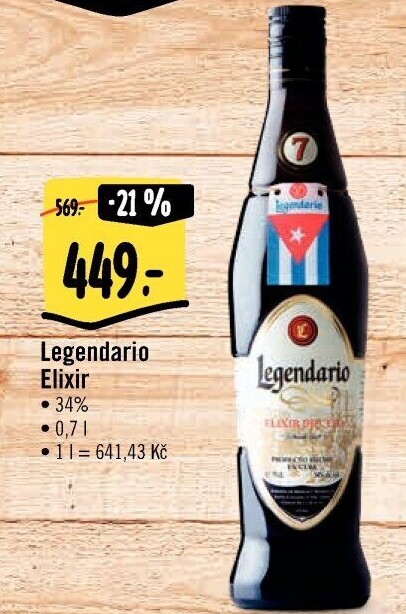 Rum Legendario Elixir de Cuba 7YO