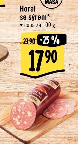 Salám Horal se sýrem Krásno