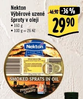 Šproty uzené v oleji výběrové Nekton
