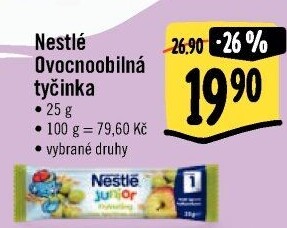 Tyčinka ovocná Junior Nestlé