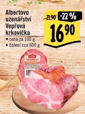 Uzená krkovice Albertovo uzenářství