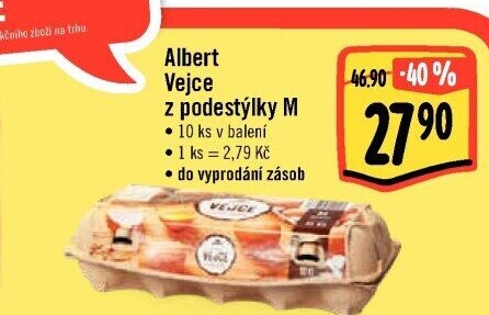 Vejce z podestýlky M Albert