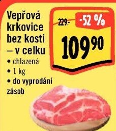 Vepřová krkovice bez kosti