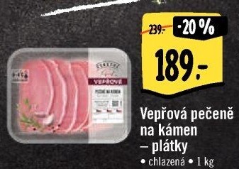 Vepřová pečeně na kámen Albert