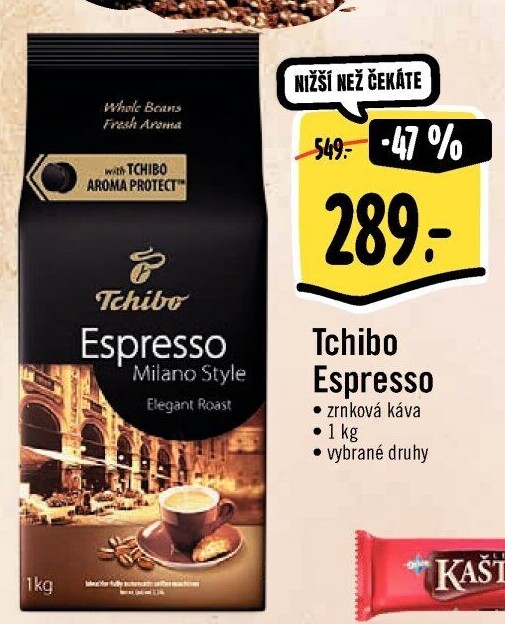 Zrnkové kávy Tchibo Espresso