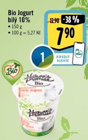 Bílý jogurt 10% Bio Nature'