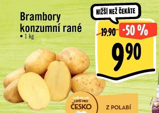Brambory konzumní rané