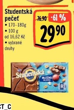 Čokoláda Studentská pečeť Orion