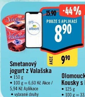 Jogurt smetanový ochucený z Valašska Mlékárna Valašské Meziříčí