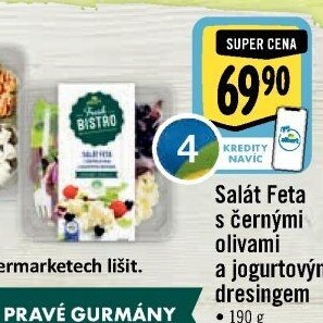 Salát Feta s černými olivami a jogurtovým dresinkem Albert Fresh Bistro