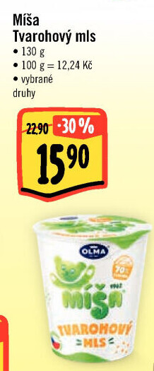 Dezert Tvarohový mls Míša Olma