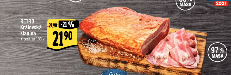 Královská slanina Albert Retro