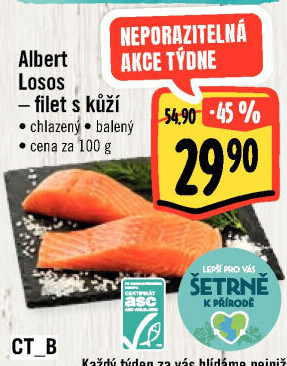 Losos filety Albert