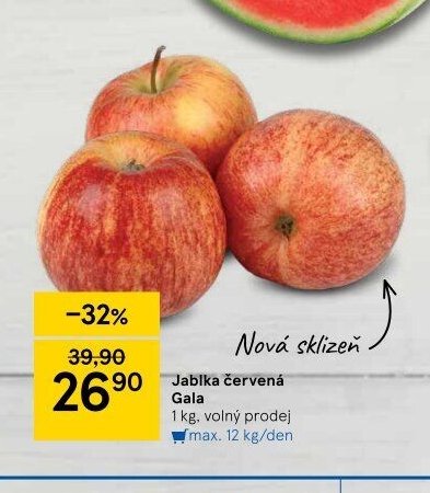Jablka červená Gala