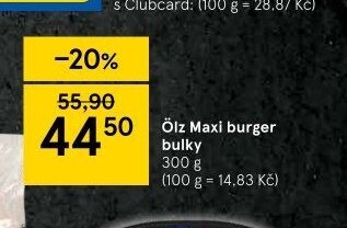 Ölz Maxi burger bulky