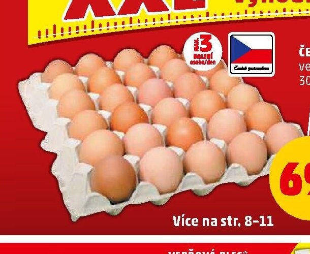 Čerstvá vejce velikost M
