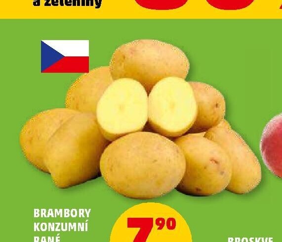 Brambory konzumní rané volné