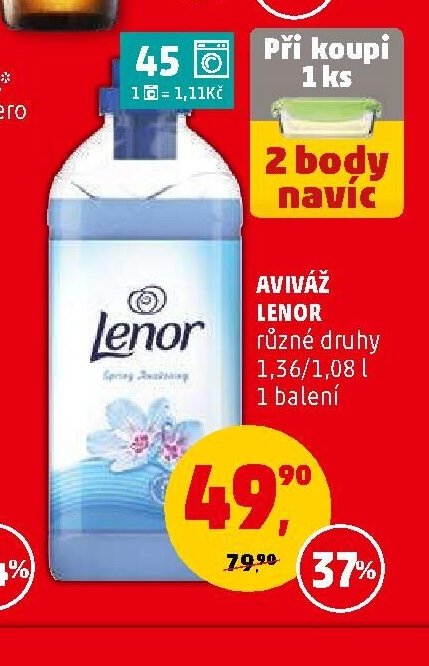 Aviváž Lenor různé druhy