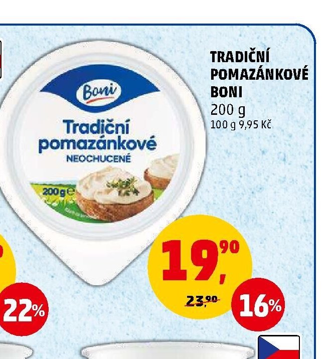 Tradiční pomazánkové Boni 200g