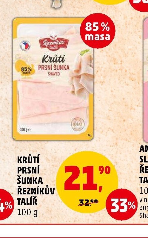 Krůtí prsní šunka Řezníkův talíř 100g