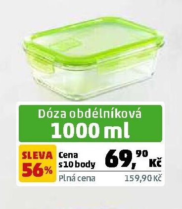 Dóza obdélníková 1000 ml