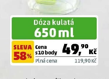 Dóza kulatá 650 ml