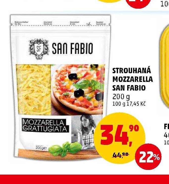 STROUHANÁ MOZZARELLA SAN FABIO