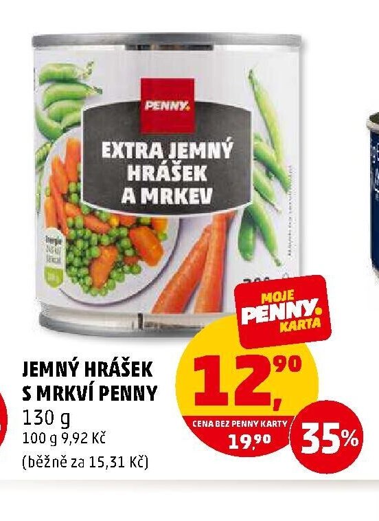 Jemný hrášek s mrkví Penny