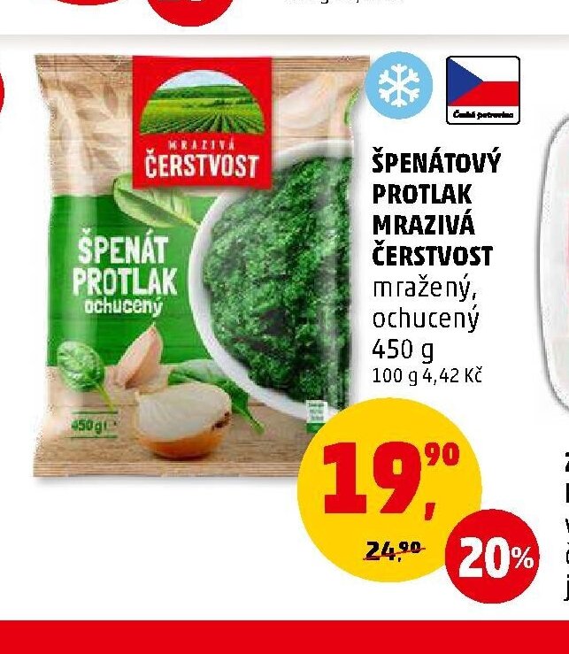 Špenátový protlak Čerstvost