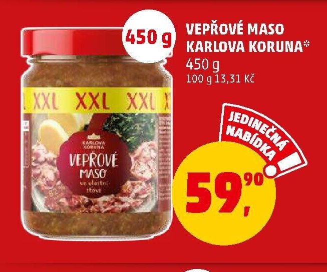 VEPŘOVÉ MASO KARLOVA KORUNA
