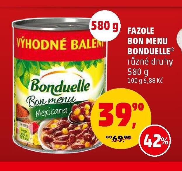FAZOLE BON MENU BONDUELLE